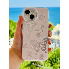 Go Aksesuar Iphone 13 - 14 ve 15 Uyumlu Parmak Izi Bırakmaz Baskı Desenli Metalik Electro Silikon Kılıf