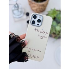 Go Aksesuar Iphone 16 Promax Uyumlu Kaplama Deri Today Tasarımlı Silikon Kılıf