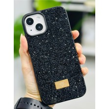 Go Aksesuar Iphone 14 Plus ve 15 Plus Uyumlu Elmas Tasarımlı Taşlı Işıltılı Parlak Pırlanta Silikon Kılıf