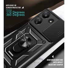 Storemax 13C Uyumlu Kılıf - 2 Adet Ekran Koruyucu Dahil, Siyah | Askeri Düzey Koruma | Mıknatıslı Stand | Kamera Lens Koruması | Araç Içi Mıknatıslı Tutucu ile Uyumlu