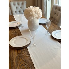 Decamor Home Pamuklu Leke Tutmaz Ekru Uzun Runner Runner