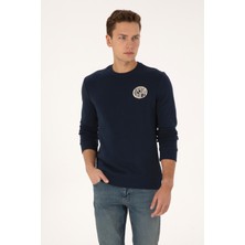 U.S. Polo Assn. Erkek Regular Fit Bisiklet Yaka Lacivert Sweatshirt 50308717-VR033