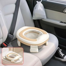 Dekohop Taşınabilir Lazımlık Çocuk Katlanır Klozet Adaptörü Seyahat Kamp Çocuk Araba Portatif Lazımlık