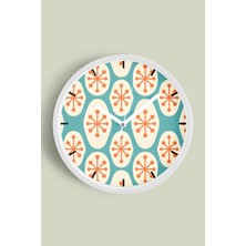 JHAAR Modern Tasarım Duvar Saati - 25cm - Önü Camlı Beyaz Kasa