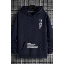Punix Kids Punıx Kıds Özel Seri Kapüşonlu Belıeve Baskılı %100 Pamuk Yeni Stil Erkek Çocuk Sweatshırt