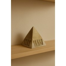 Sisay Home Altın Piramit Heykel – Antik Mısır Figürlü Dekor Obje