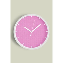 JHAAR Soyut - Geometrik Temalı Modern Duvar Saati - 25CM - Önü Camlı Beyaz Kasa - Sessiz Mekanizma