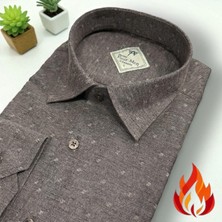 Eren Style Klasik %100 Cotton Uzun Kollu Terletmeyen Kışlık Flanel Tek Cepli Gömlek (Regular Kalıp)
