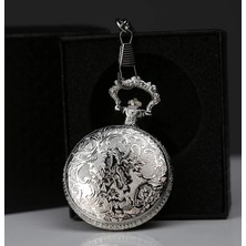 Moresun Buğz Özel Kutulu Dad (Baba) Tasarımlı Gümüş Köstekli Saat