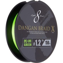 Leaf Shop Craft Dangan x Braid Ip Dbx8 Pe 1.2/0.16MM/25LB/11.34KG/150 Metre Yeşil