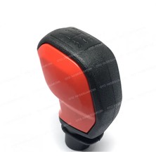 Mabelme Store Universal 5 Ileri Sportif Vites Topuzu Siyah Kırmızı