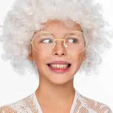 Moresun Buğz John Lennon Tarzı Gold Çerçeveli Şeffaf Gözlük