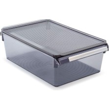 Leaf Shop Kapaklıbanyo Mutfak Düzenleyici Raf Ps 325 * 205 * 100 mm Şeffaf Siyah M-E27-40-25K