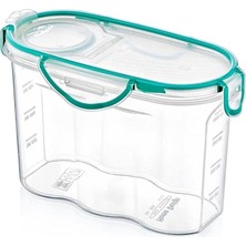 Leaf Shop Kilitli Kapaklı Contalı Hava,su Sıvı Geçirmez 1,2 Litre Erzak Saklama KABI-SA580