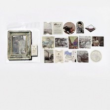 Leaf Shop Sketching Pul Temalı 45 Adet Sticker Seti • Bullet Journal