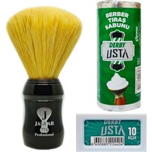 Leaf Shop 771-S Klasik Tıraş Fırçası, Derby Usta Tıraş Sabunu, 10'lu Jilet Seti