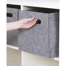 Leaf Shop Keçe Saklama Kutusu, Taşıma Kulplu, Yatak Odası, Dolap, Bebekler, Kreş Oyuncakları, Çamaşır Düzenleme