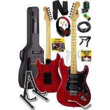 Leaf Shop RPH-40RDST Profesyonel Elektro Gitar Seti Hsh Manyetik Maple Klavye Üst Kalite