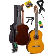 Leaf Shop X35 Profesyonel Masif Ağaç Klasik Gitar Seti 4/4 Yetişkin Seri Üst Segment