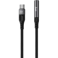 Leaf Shop USB Type-C To 3.5mm Jack Aux Kulaklık Mikrofon Çevirici Dönüştürücü Adaptör Kablo