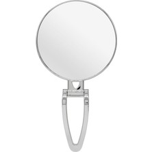 Leaf Shop Mark Beauty Serisi 3x Büyüteçli Çift Taraflı Ayarlanabilir Eğimli Masa Üstü Makyaj Aynası 16X16 cm Yuvarlak