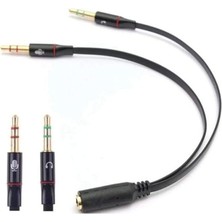 Leaf Shop 4457 Kulaklık Mikrofon Çevirici Ayırıcı Dönüştürücü Çoklayıcı Adaptör