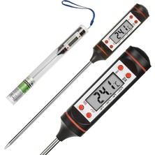 Leaf Shop Blue GB178 Dijital Kalem Termometresi, Termometre, Gıda Termometresi, -50 °c Ila Yakl. +300 °c LCD Ekran Oynatma