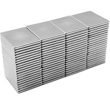 Leaf Shop Magneteksan 15X10X1 mm Neodyum Mıknatıs, Ndfeb Daimi Neodim Mıknatıs, Nikel Kaplama (25 Adet)