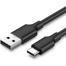 Leaf Shop 2.0 A Usb-A & Usb-C, Şarj ve Data Kablosu, 25 Santimetre, Siyah, 60114