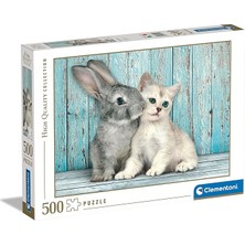 Leaf Shop - 500 Parça Hq Collection Yetişkin Puzzle - Cat & Bunny
