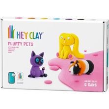 Leaf Shop Clay Tavşan, Siyam Kedisi, Gine Domuzu - Sevimli Evcil Hayvanlar Seti - Çocuklar Için Hava ile Kuruyan Renkli ve Şekil Alan Kil - 3-5 Yaş Çocuklar Için Hediyeler