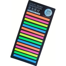 Leaf Shop Post-It Sticky Notes Şeffaf Renkli Yapışkan Postit Not Kağıdı Etiketi Kısa Şeritler (Renk 4)