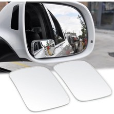 Leaf Shop Dikdörtgen Gerçek Cam Kör Nokta Aynası Park Aynası 360 Derece 3m Foam Yapıştırıcılı Hareketli 2 Adet