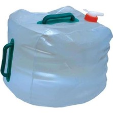 Leaf Shop C889 Katlanabilir Su Bidonu, 20 L, Musluklu Kapak, Beyaz