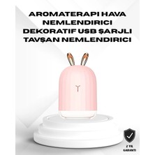 Tech Butiq Ultrasonik Hava Nemlendirici 200 ml Aroma Difüzör LED Işıklı Sessiz