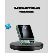 Magsafe Powerbank 10.000 Mah Kablosuz ve Dijital Ekranlı Hızlı Şarj Cihazı