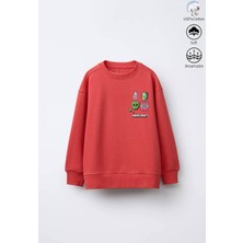 Butik Minecraft Baskılı Unısex Çocuk Sweat