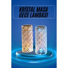 Astraltech Yeni Nesil Modern Kristal Masa ve Gece Lambası Dokunmatik Renk Değiştirebilen