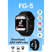 Tech Butiq Akıllı Saat 5g Sım Destekli | Tüm Uygulamaları Yükleyebilme | Wifi Gps Fg-5