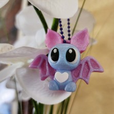 Noctabir 2025 Kalp Yarasa Heykelcik ve Anahtarlık