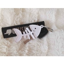 Noctabir Mafsallı Iskelet Balık Anahtarlık