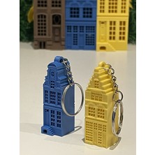 Noctabir Amsterdam Kanal Evi Anahtarlık – Minik Ev, Büyük Tarz!