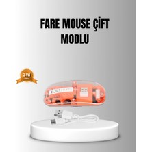 MiraLive Çift Modlu Kablosuz Bluetooth 5.0 + 2.4ghz Mouse – 3 Cihaz Bağlantılı, Hızlı Geçiş Düğmeli