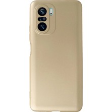 MiraLive Xiaomi Poco F3 Kılıf First Silikon - Gold