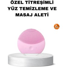 VeraGlobe Buğz Silikon Yüz Temizleme ve Masaj Aleti – Su Geçirmez, Taşınabilir ve Cilt Dostu