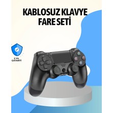 VeraGlobe Buğz Ps4 Uyumlu Kablosuz Oyun Kolu Ergonomik Çift Titreşimli