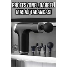 MiraLive Masaj Tabancası 4 Başlıklı Kas ve Vücut Ağrıları Için Şarjlı Darbeli