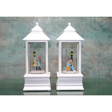 MiraLive Kış Masalı Tasarımı Işıklı Müzikli Kar Küresi