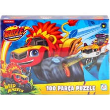 BL0048 Blaze Monster Machines 100 Parça Puzzle -Laçokids