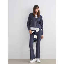 LC Waikiki Lcw Vision Lacivert Beli Lastikli Ispanyol Paça Kadın Tayt